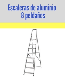 Enlace a escaleras de aluminio de 8 peldaños