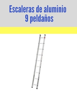 Enlace a escaleras de aluminio de 9 peldaños